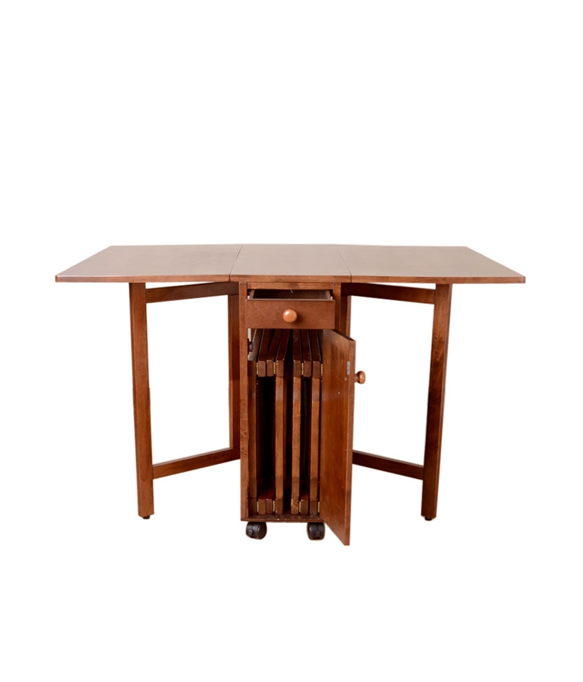 folding kitchen table and 4 chairs photo - 1