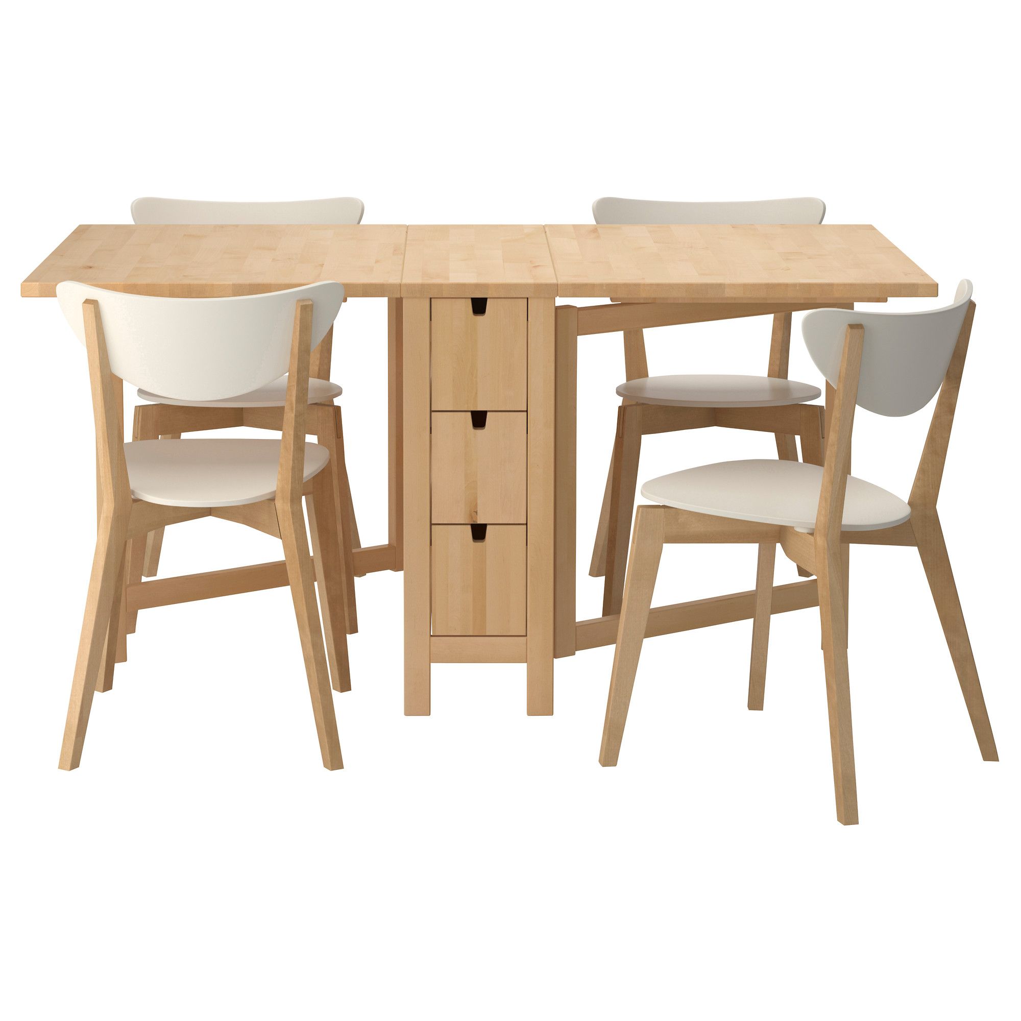 folding kitchen table and 4 chairs photo - 3