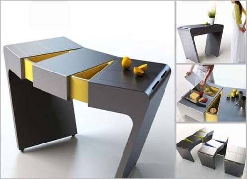 folding tea table designs photo - 4