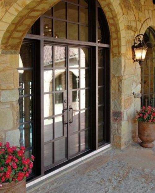 french country double entry doors photo - 7