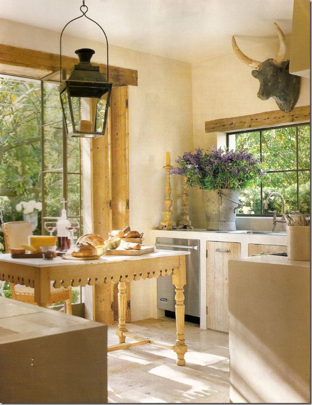 french country kitchen benches photo - 6