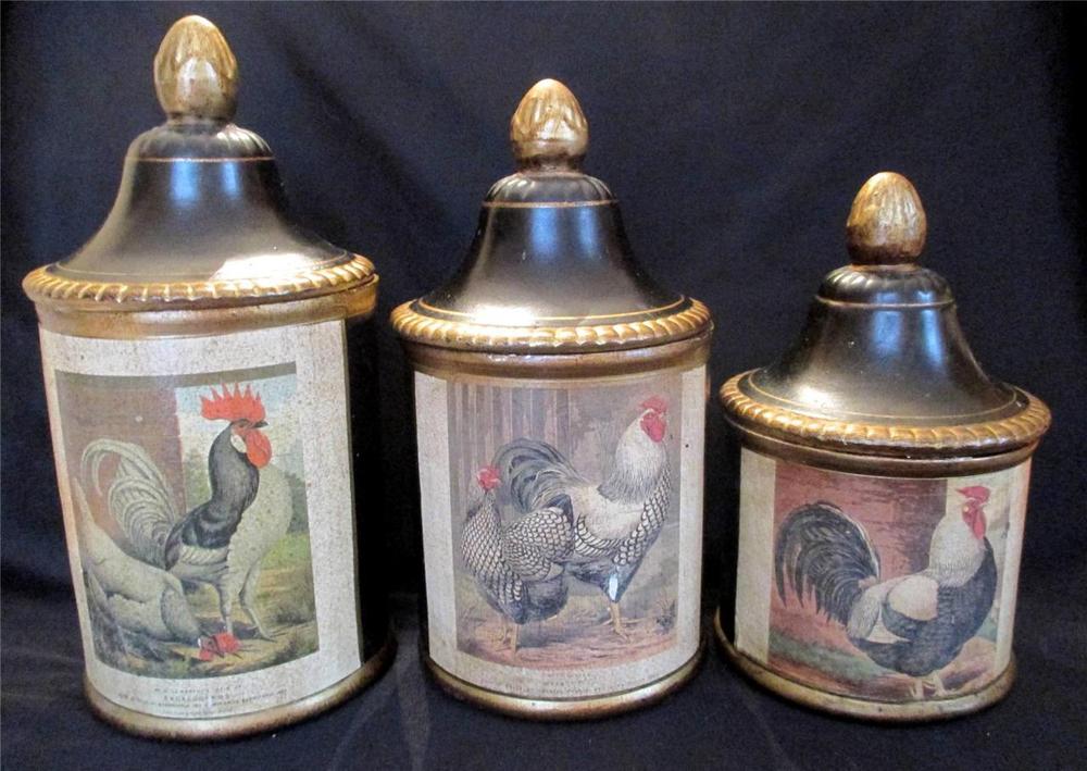 french country kitchen canisters photo - 2