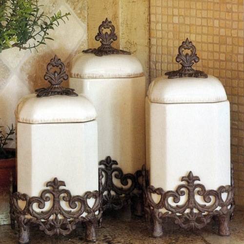 french country kitchen canisters photo - 3