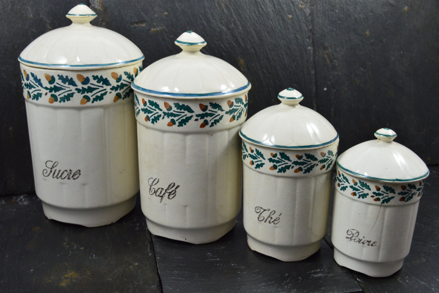 french country kitchen canisters photo - 8