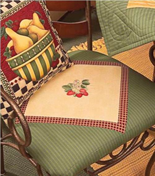 french country kitchen chair pads photo - 1