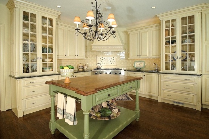 french country kitchen chandelier photo - 1