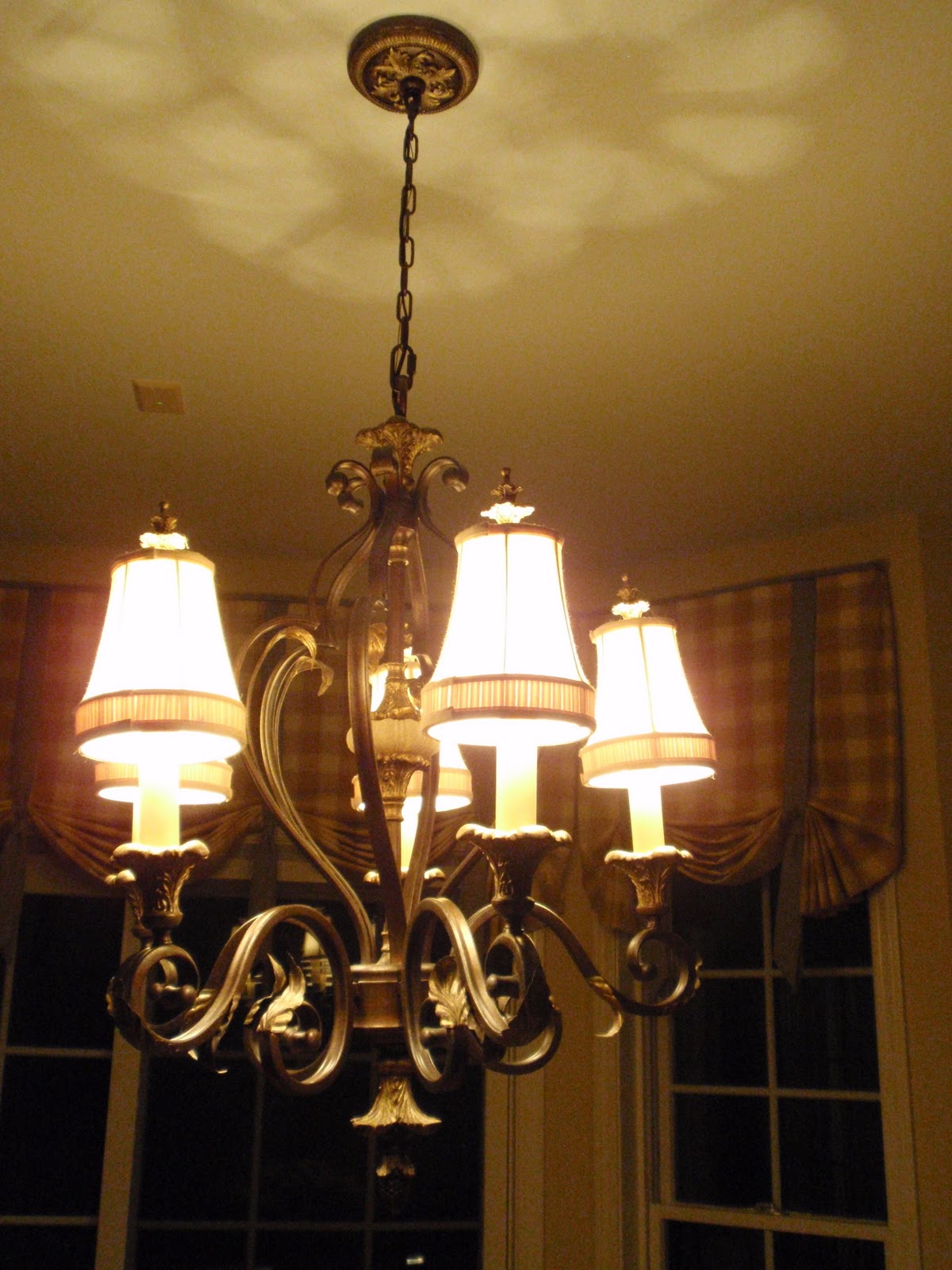 french country kitchen chandelier photo - 8