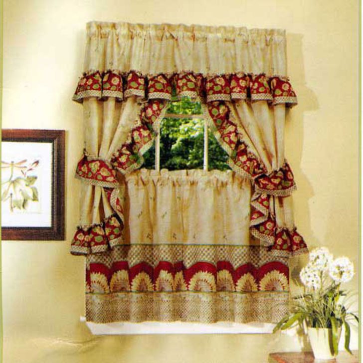 french country kitchen curtain ideas photo - 5