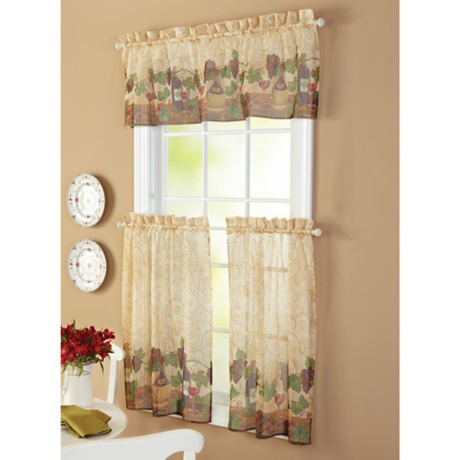 french country kitchen curtains photo - 10