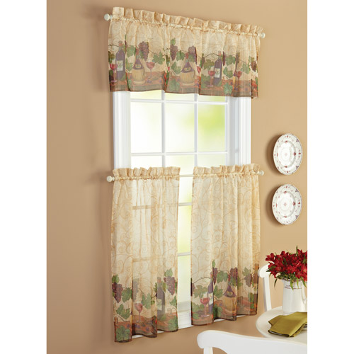french country kitchen curtains photo - 4