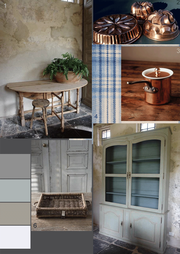 french country kitchen fabrics photo - 9