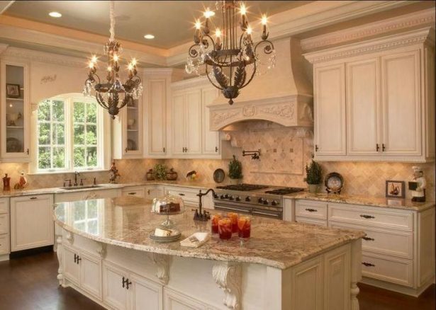 french country kitchen fixtures photo - 3