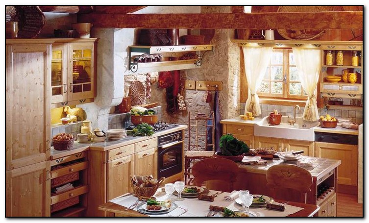 french country kitchen fixtures photo - 6