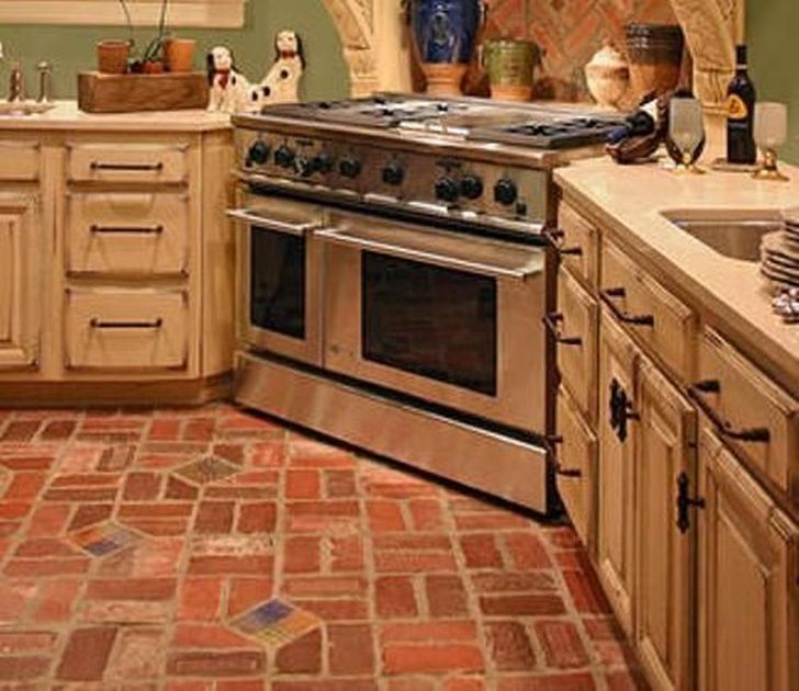french country kitchen flooring ideas photo - 1