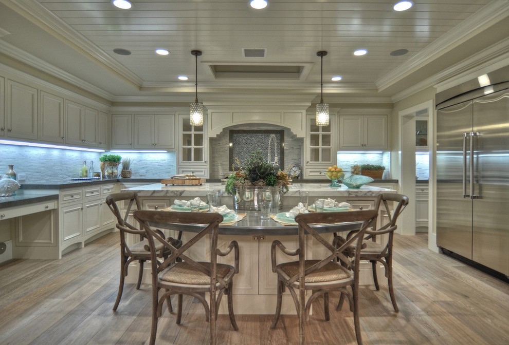 french country kitchen island lighting photo - 10