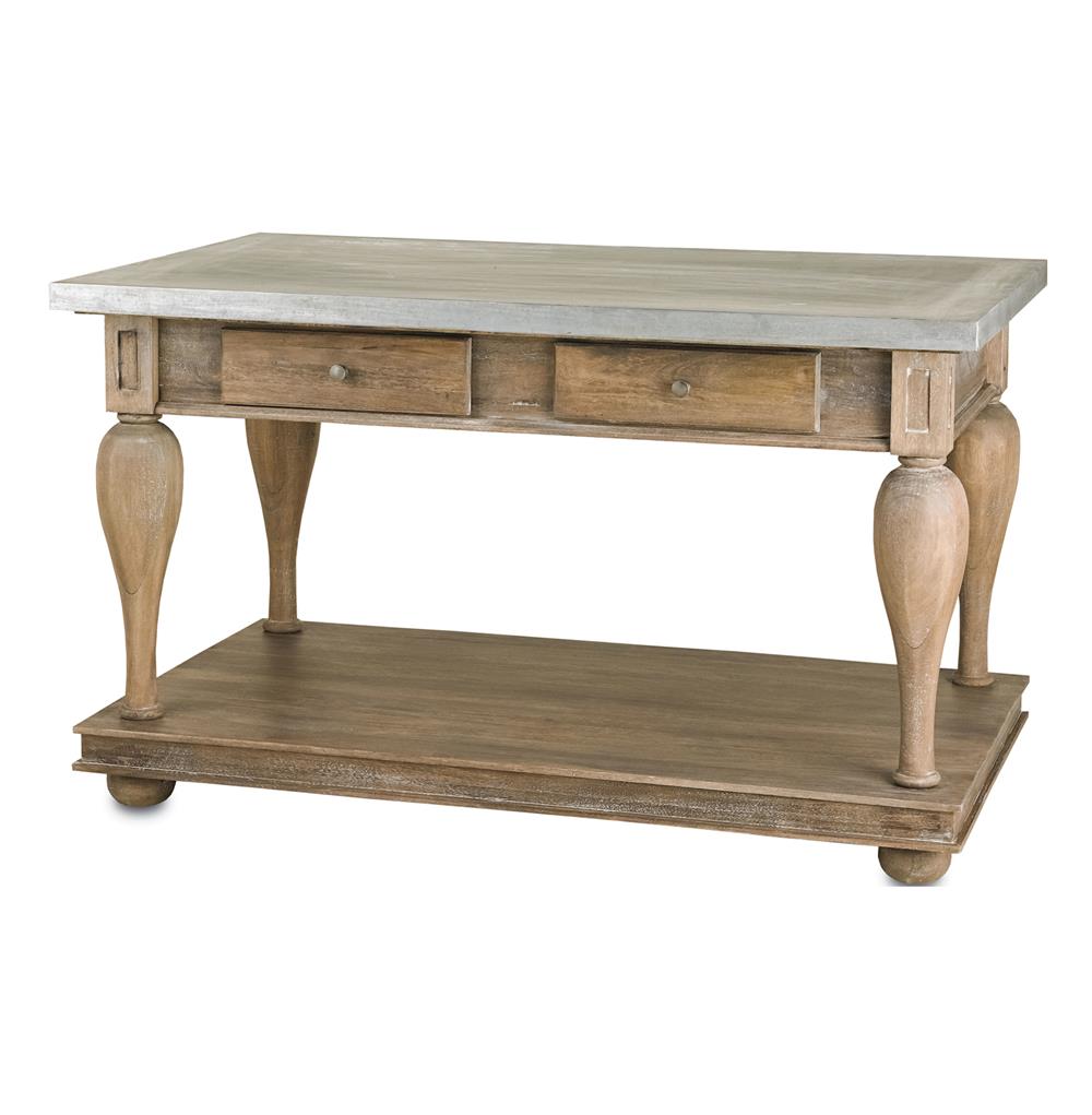 french country kitchen island table photo - 1
