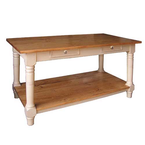 french country kitchen island table photo - 3