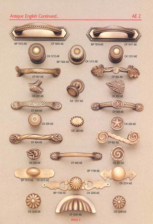 french country kitchen knobs and pulls photo - 2