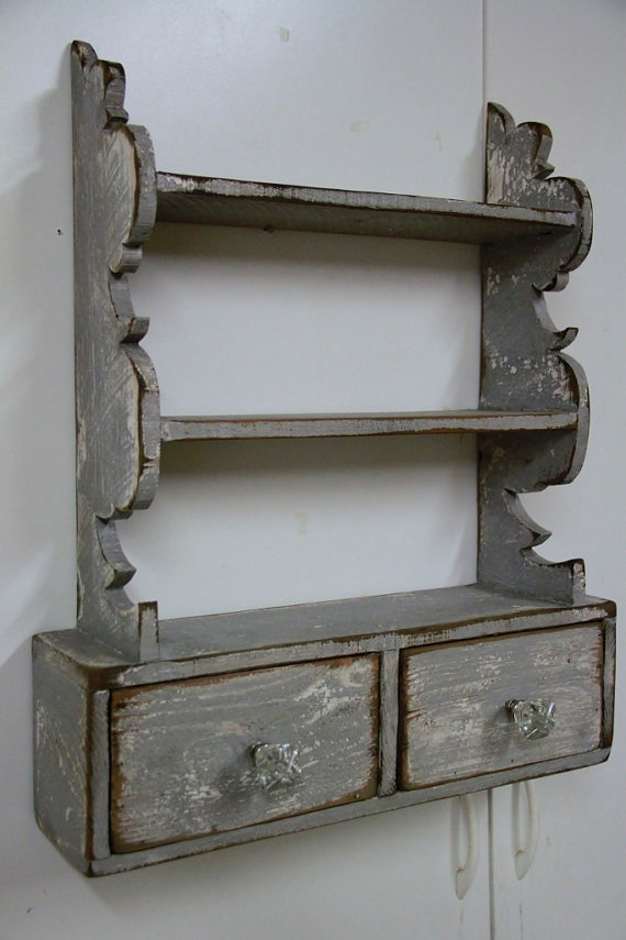 french country kitchen shelves photo - 6