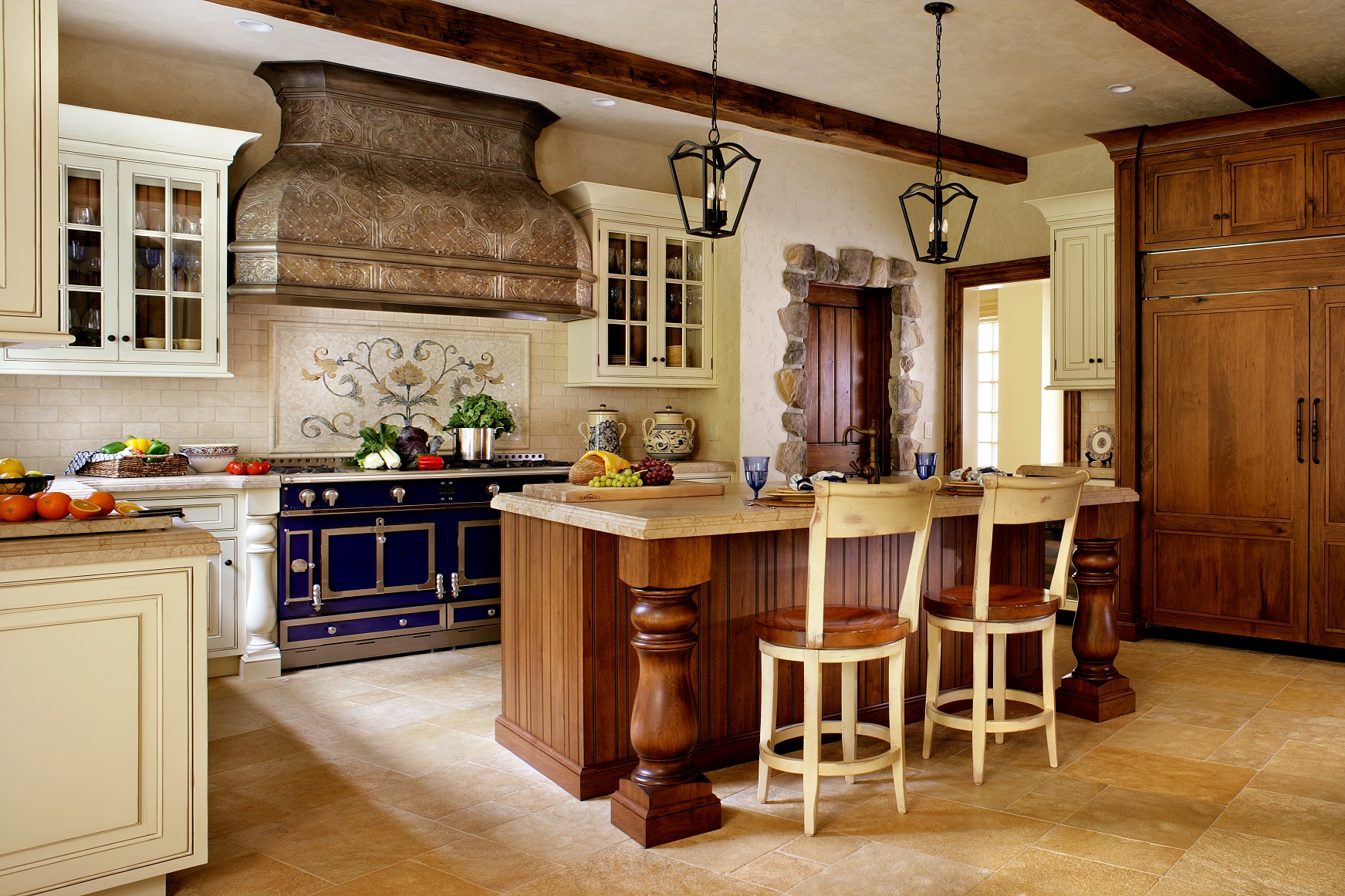 french country kitchen style photo - 8