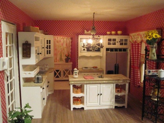french country kitchen wallpaper photo - 3
