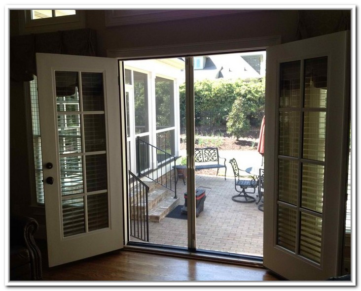 french doors exterior with built in blinds photo - 4