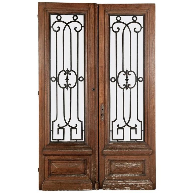 french doors exterior wrought iron photo - 4