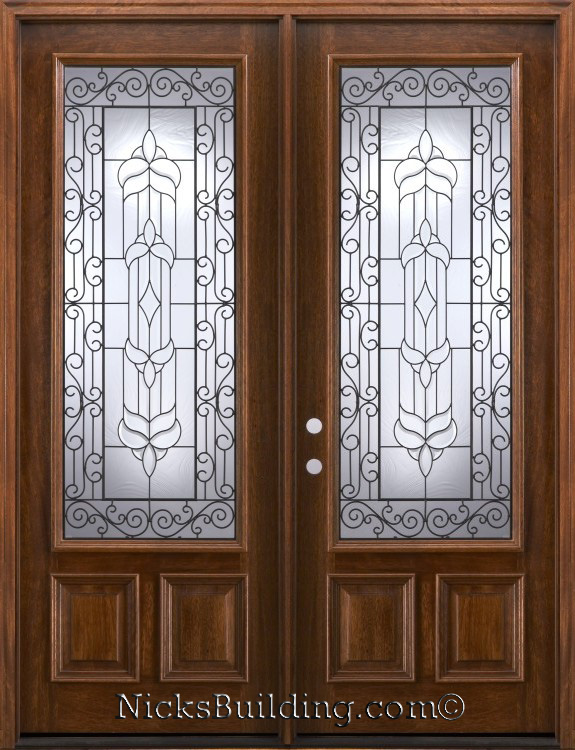 french doors exterior wrought iron photo - 7