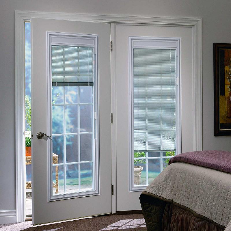 french doors interior blinds photo - 2
