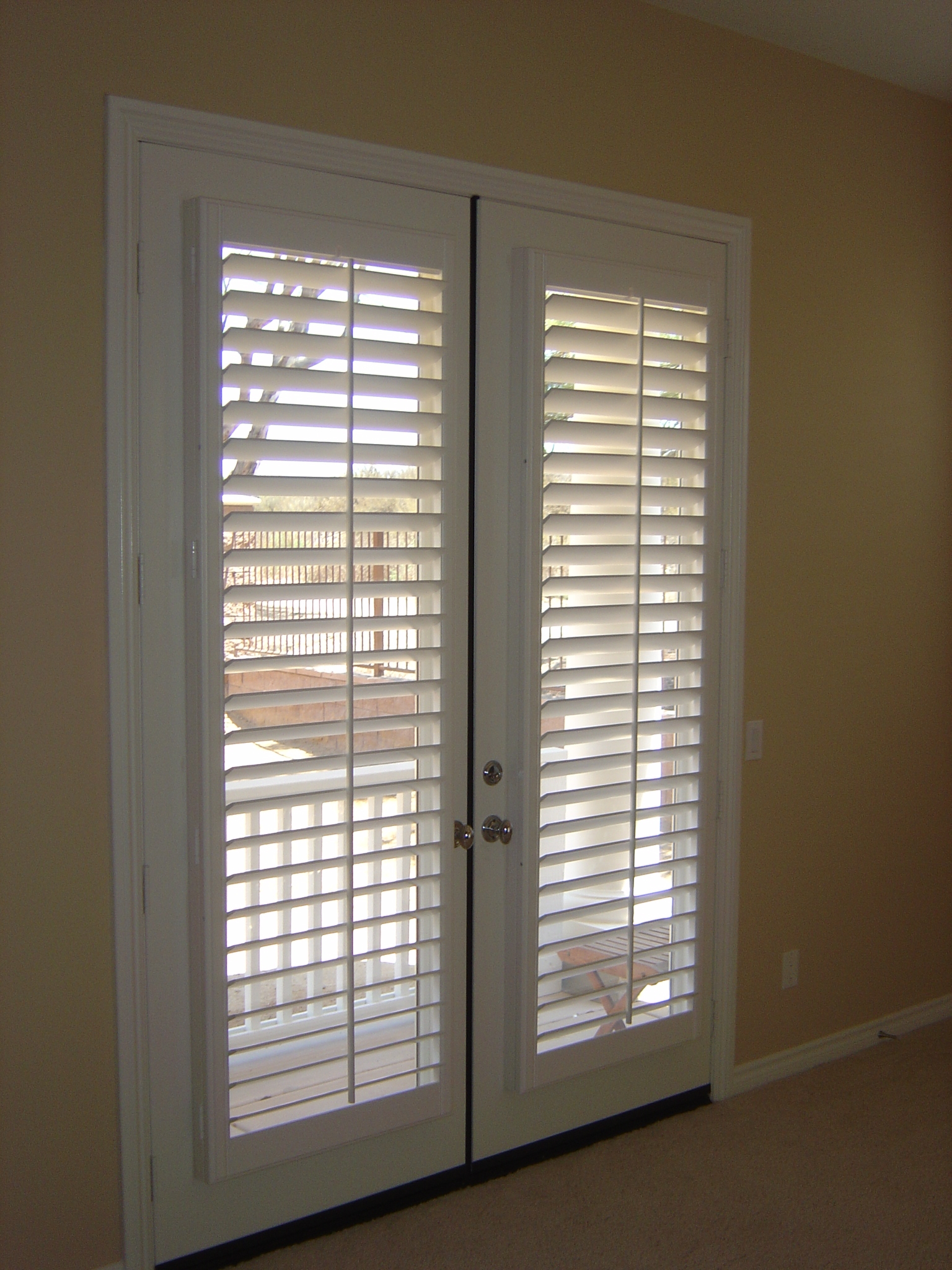 french doors interior blinds photo - 4