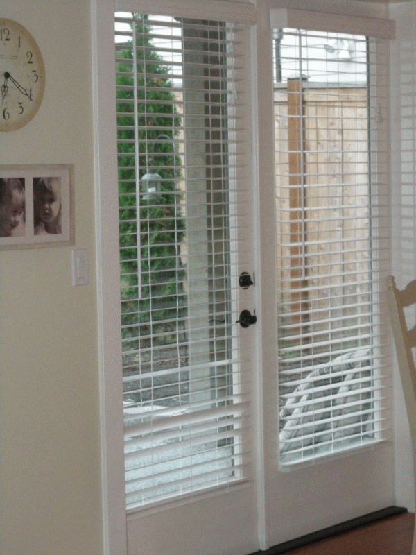 french doors interior blinds photo - 9