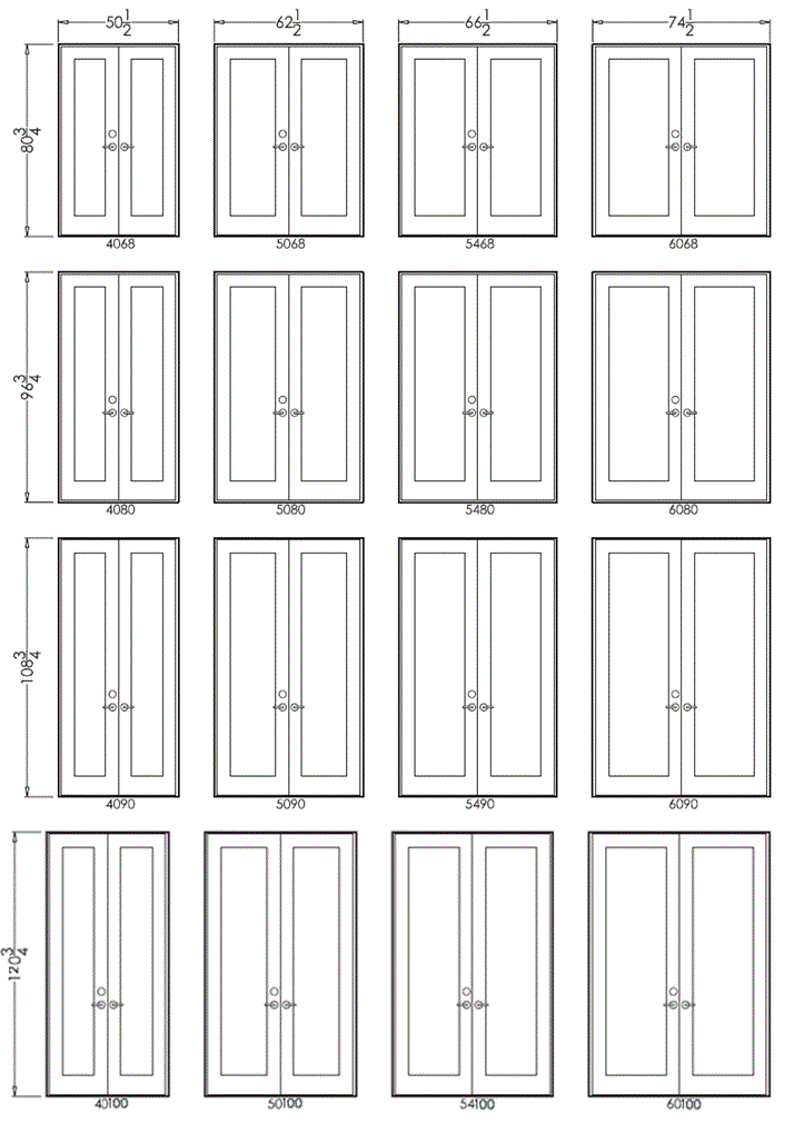 french doors interior dimensions photo - 3