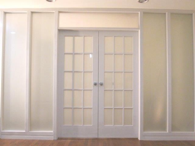 french doors interior frosted photo - 5