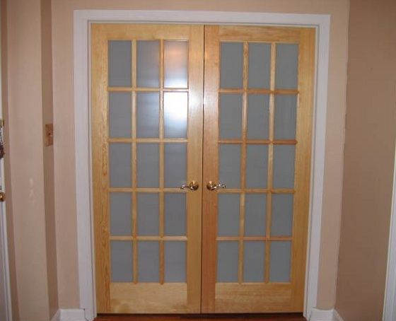 french doors interior frosted photo - 6
