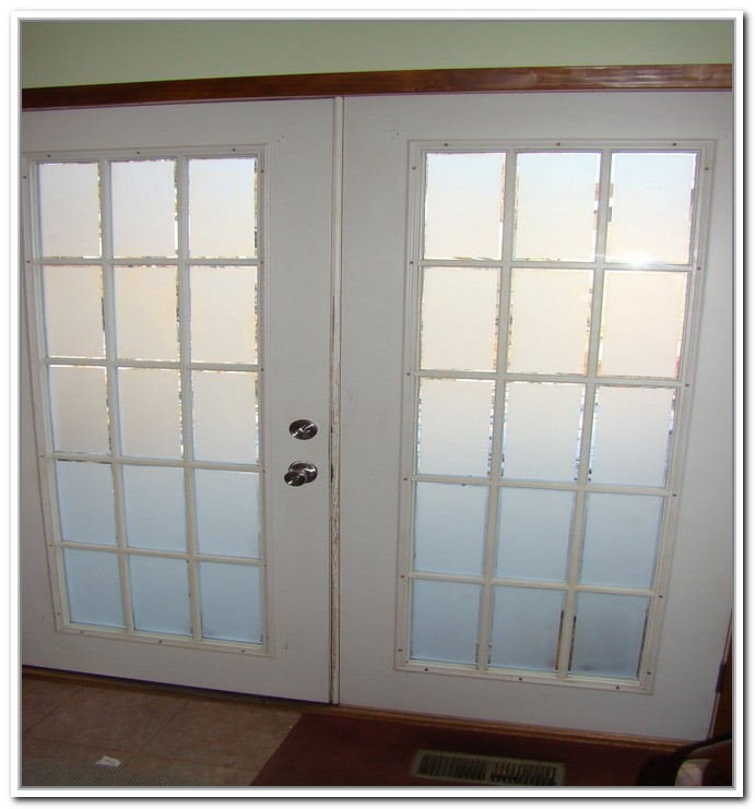 french doors interior frosted glass photo - 9
