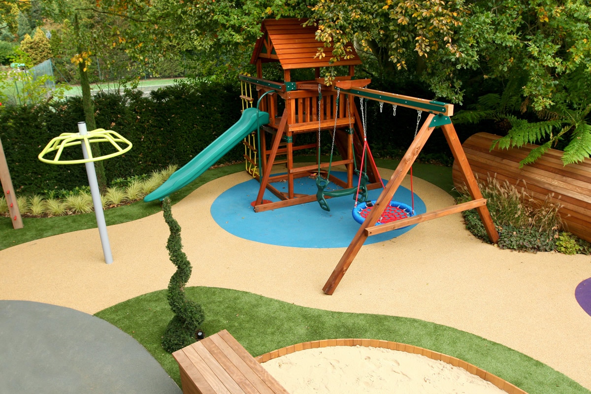 garden design ideas with childrenﾒs play area photo - 2