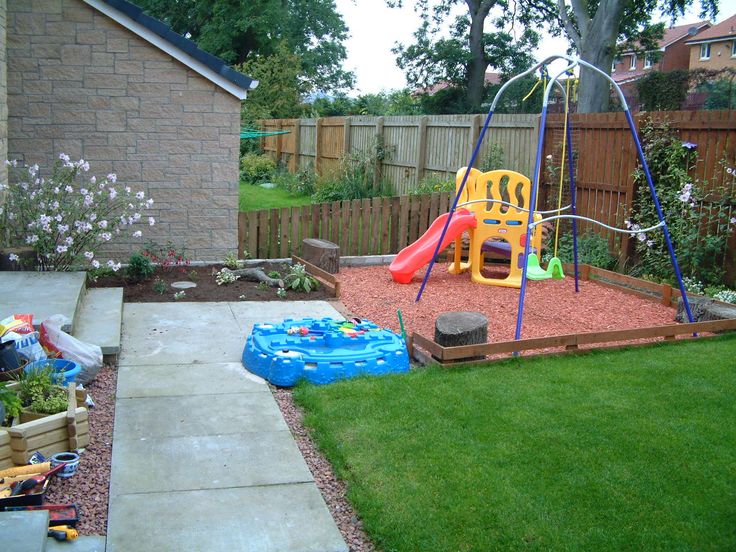 garden design ideas with childrenﾒs play area photo - 4