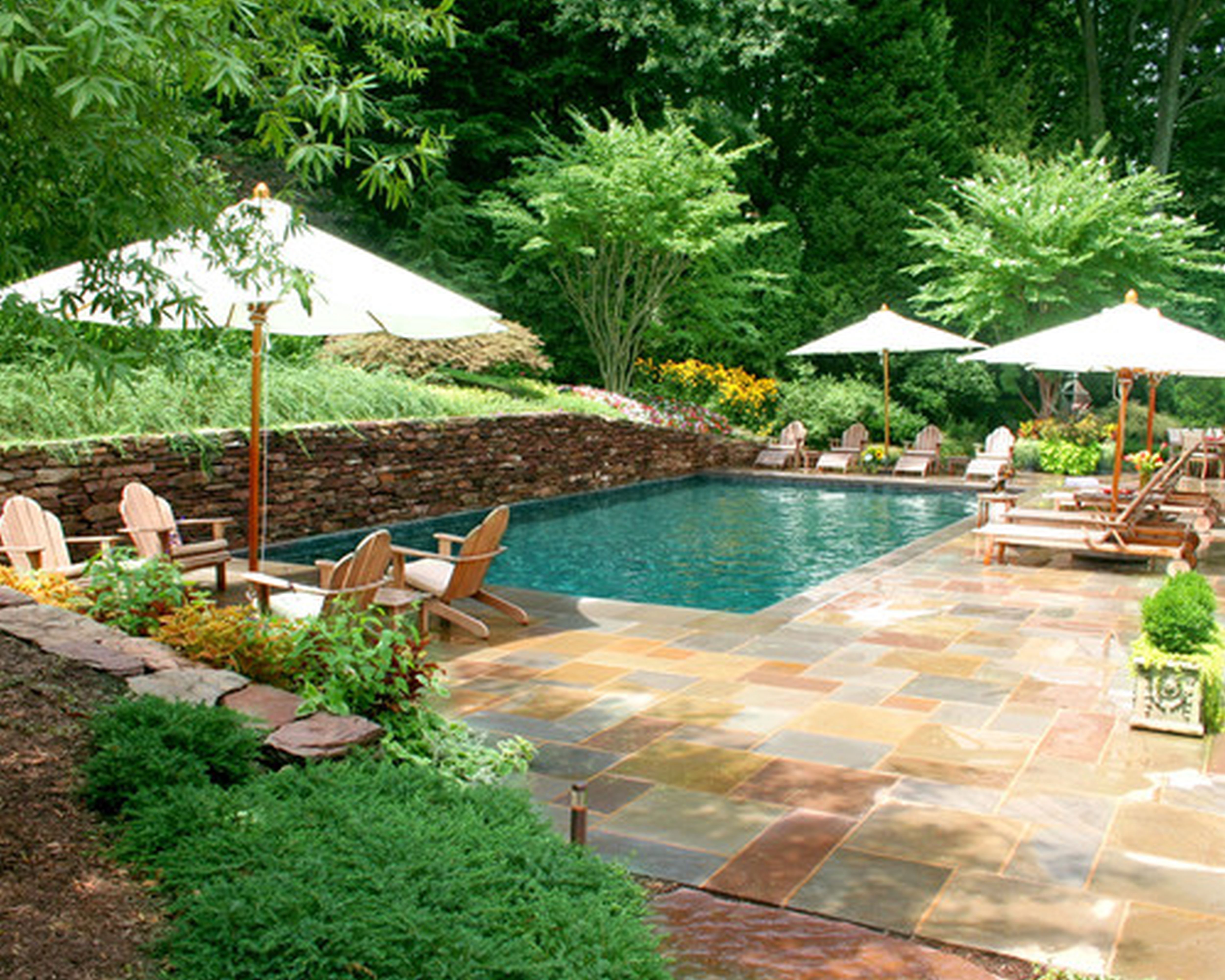 garden design ideas with pool photo - 4