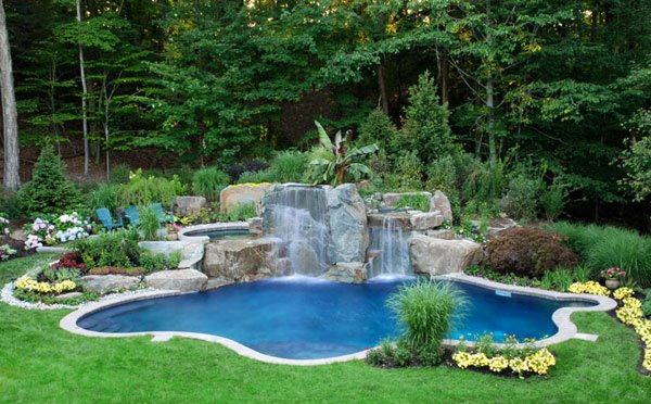 garden design ideas with pool photo - 8