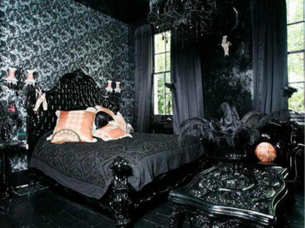 gothic bedroom decor photo - 9