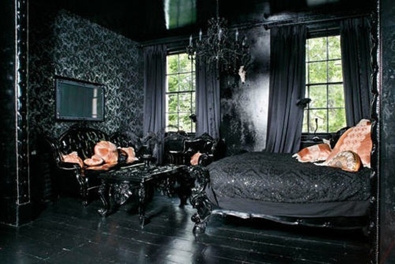 gothic bedroom interior design photo - 4