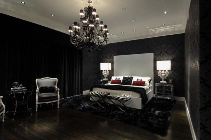 gothic bedroom interior design photo - 5