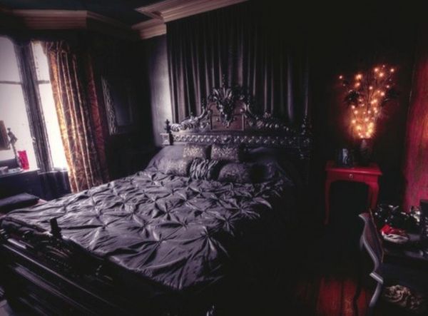 gothic bedroom interior design photo - 6