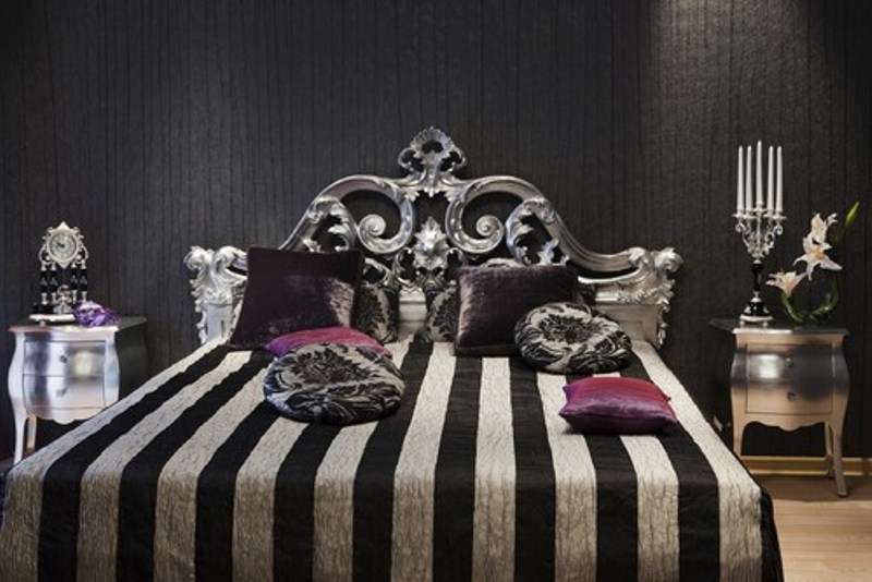 gothic style bedroom design photo - 7