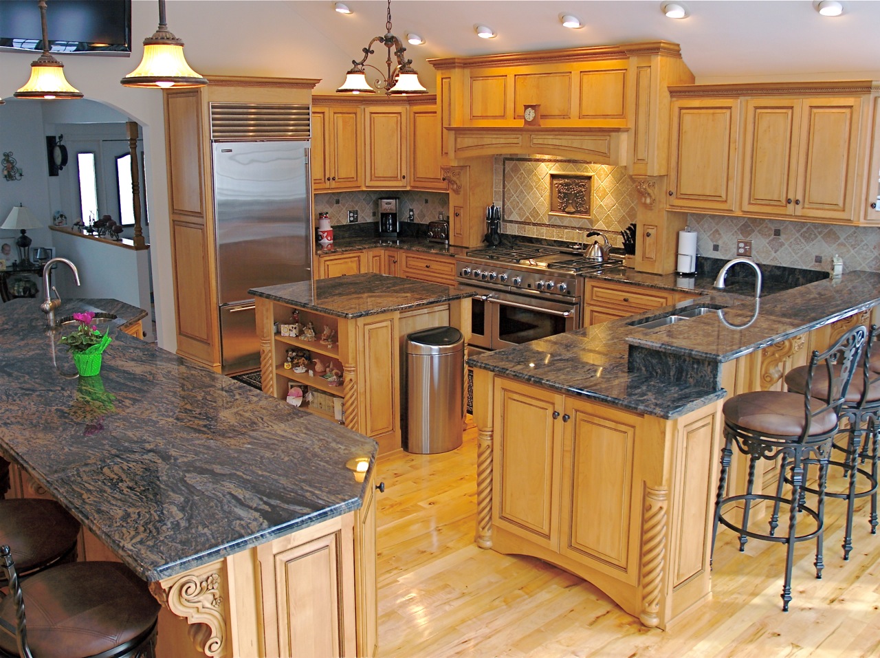 granite kitchen countertop designs photo - 3