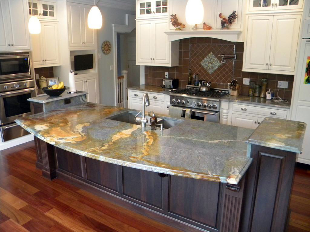 granite kitchen countertop designs photo - 4