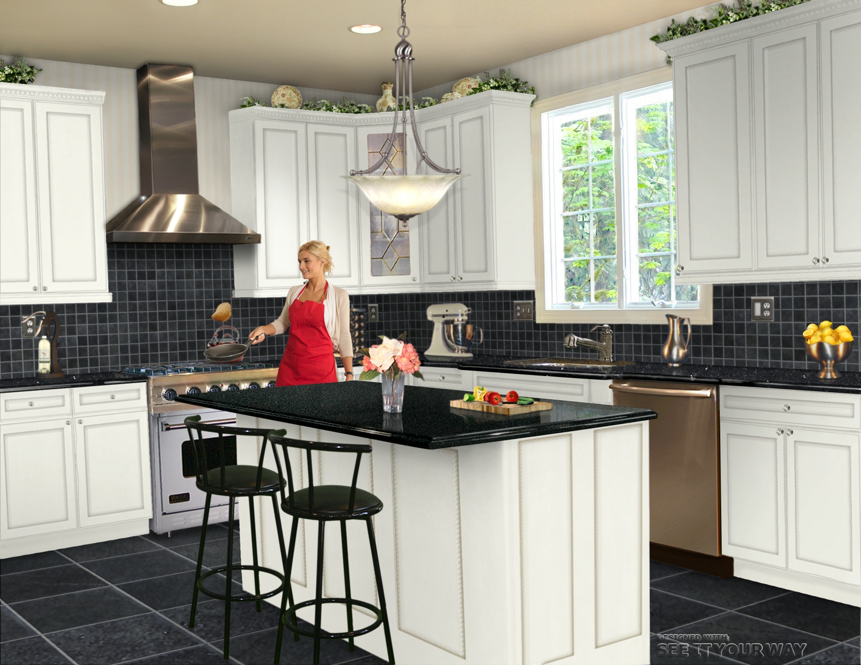 granite kitchen design tool photo - 3