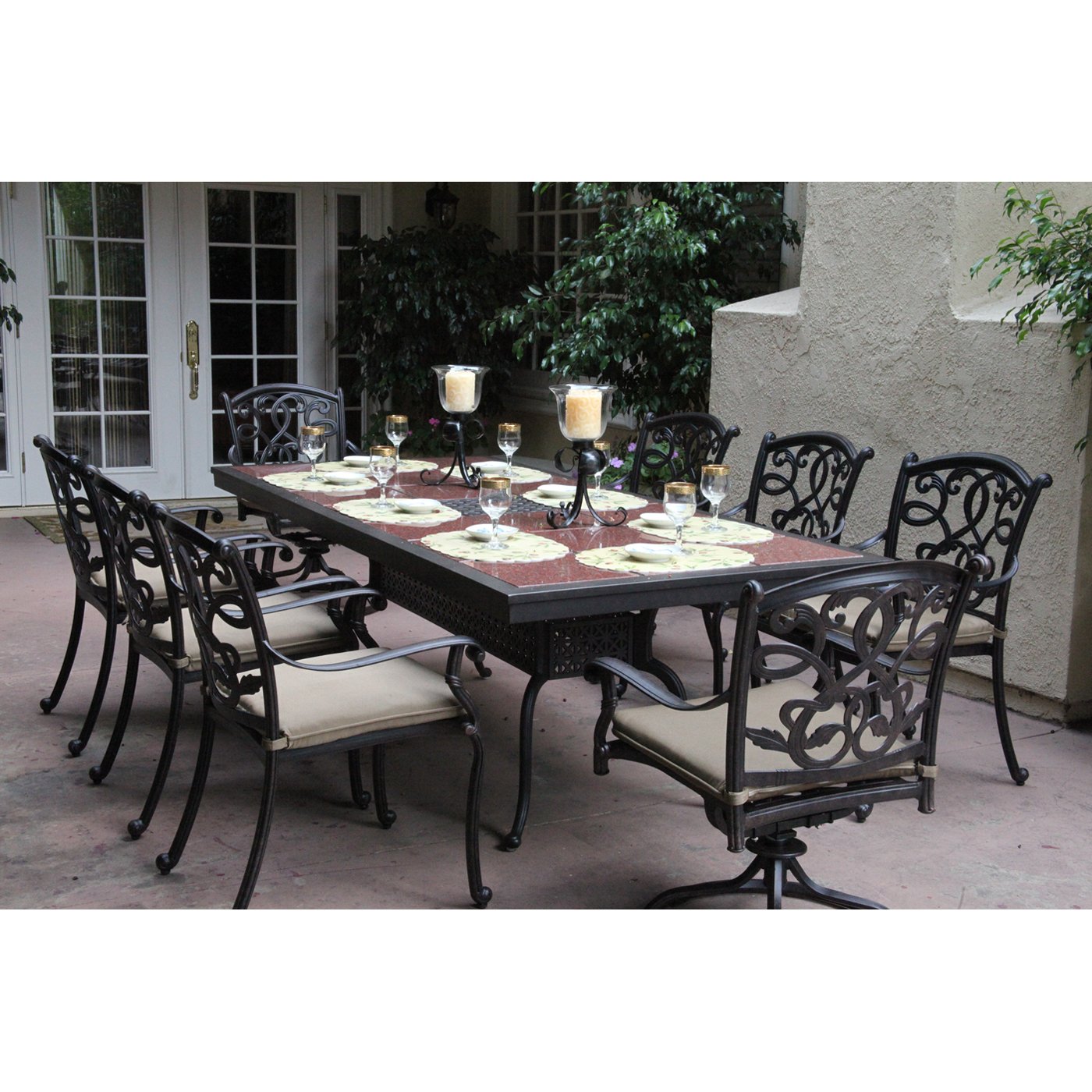 granite outdoor dining sets photo - 1