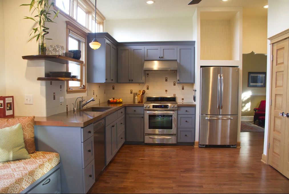 gray kitchen cabinets ideas photo - 9