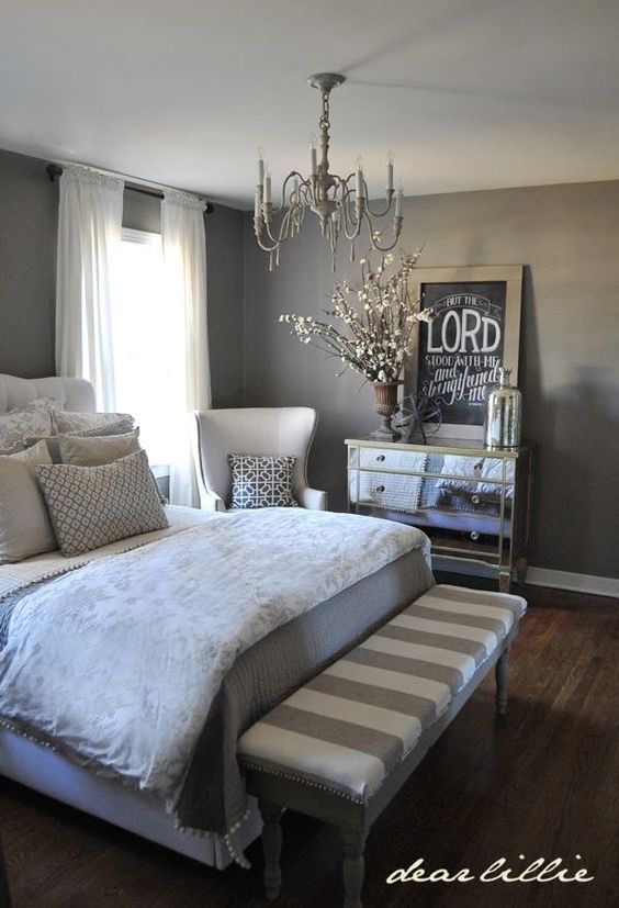 grey bedroom decorations photo - 1